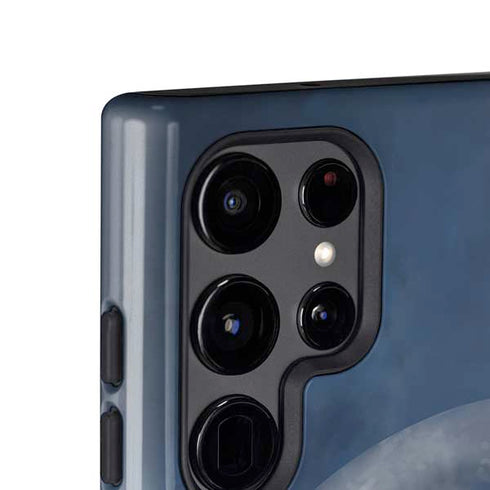 Fairy with Black Cat Sitting on Moon by Nene Thomas Galaxy S25 Ultra Impact Case